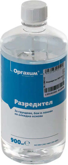 Orgachim Thinner 900 Ml Dilution Primers Varnishes Alkyd-based Paints