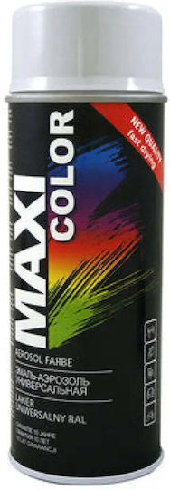 Maxicolor Σπρέι Αστάρι Υψηλής Θερμοκρασίας με Γυαλιστερό Εφέ Γκρί Ανοικτό RAL 7035 400ml