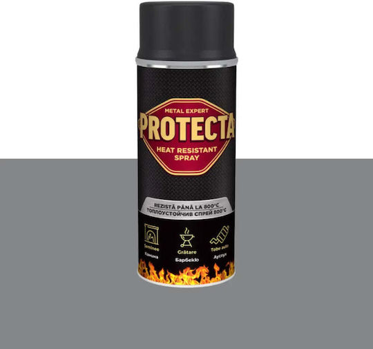 Protecta Spray Vopsea Temperatură Înaltă cu Matt Efect Gri 400ml