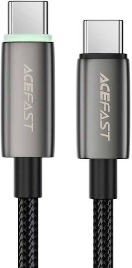 Acefast Braided USB 2.0 Cable USB-C Male - USB-C 60W Black 1.2m