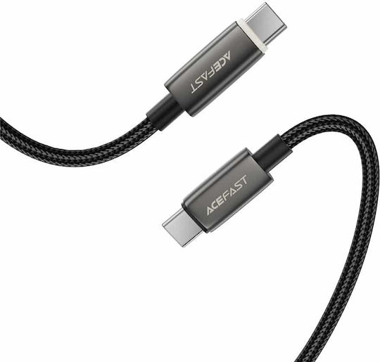 Acefast Braided USB 2.0 Cable USB-C Male - USB-C 60W Black 1.2m