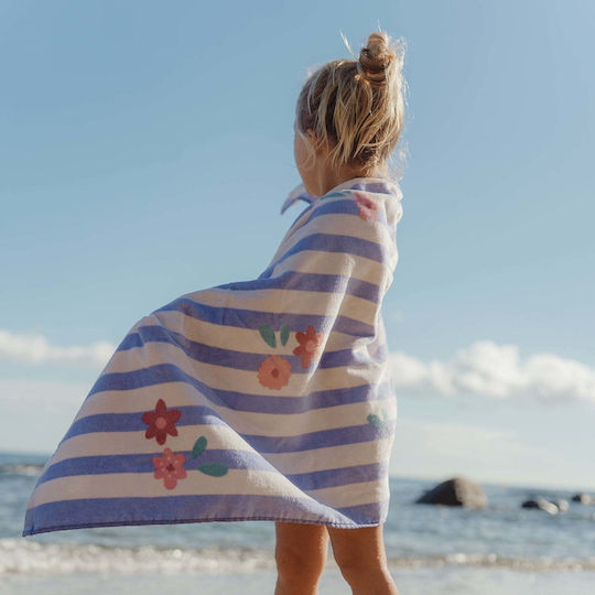 Little Dutch Beach Towel Cotton Purple 60x120cm