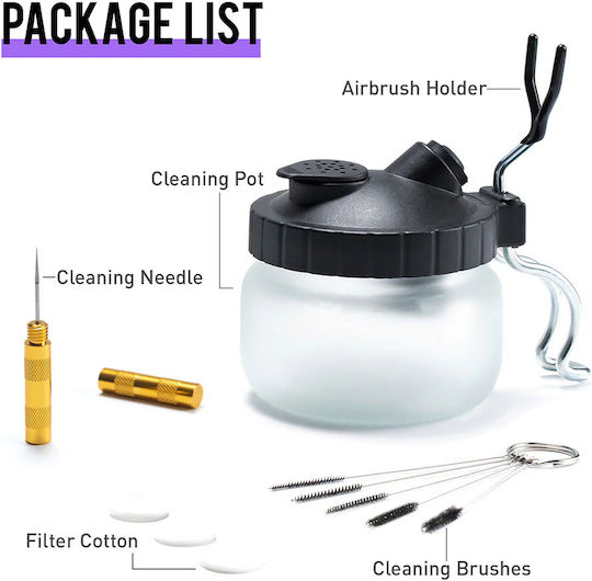 Gaahleri Airbrush Cleaning Kit Airbrush Base Cleaning Set