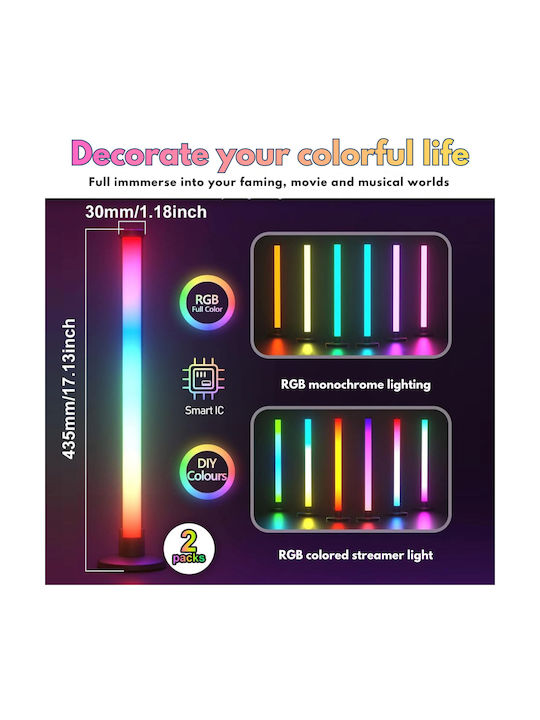 Qova Умен Декоративен Осветител LED RGB 2 бр