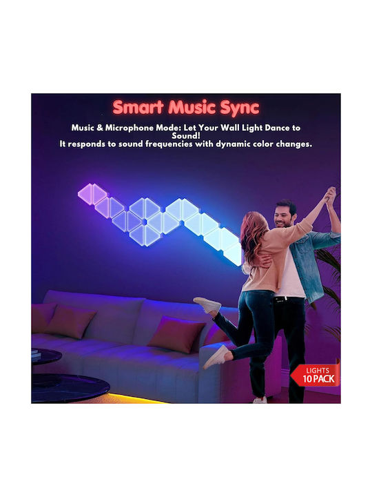 Qova Smart Decorative LED RGBIC Table Lamp 10pcs 12.8x2.8cm