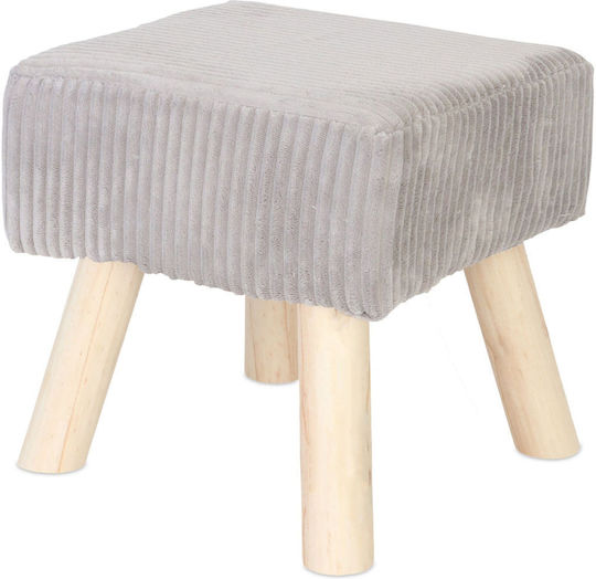 Σκαμπό Σαλονιού Gray 30x30x30εκ.