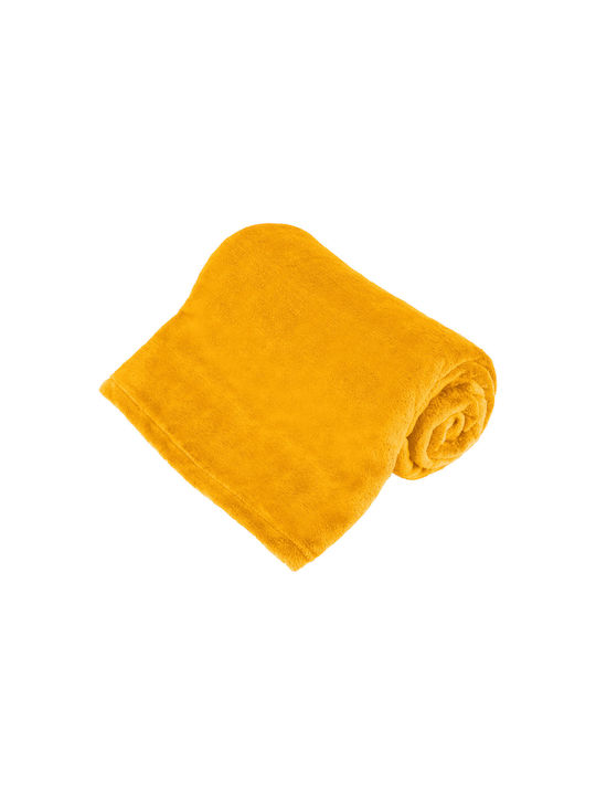 Teesa Fleece Decke Einzeln 150x200cm Gelb