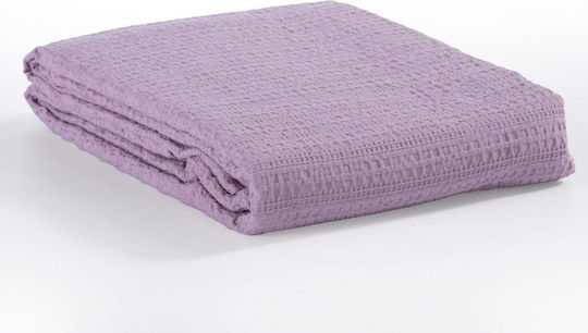 Nef-Nef Homeware Cool Pique Blanket Double Bed 220x240cm Purple