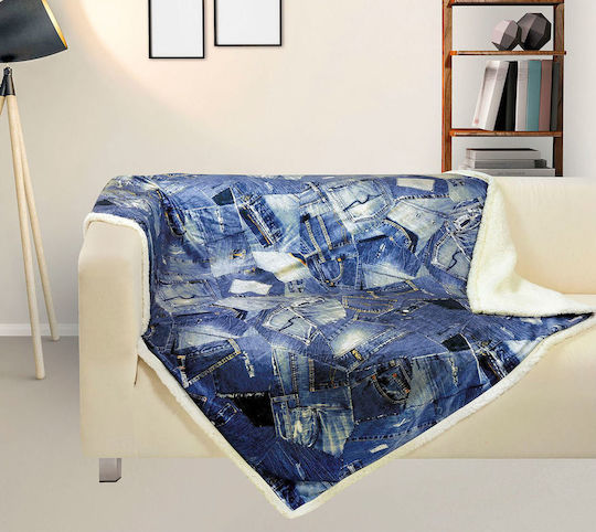 Das Home Line 370 Canapea 130x160 cm Albastră