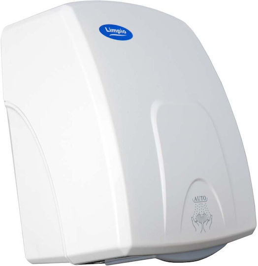 Limpio Uscător de Mâini Plastic cu Senzor Alb 1.5kW