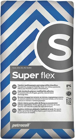 Petrocoll Superflex Κόλλα Πλακιδίων Λευκή 25kg