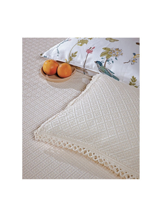Kentia Dorothy Pique Double Blanket 230x260cm