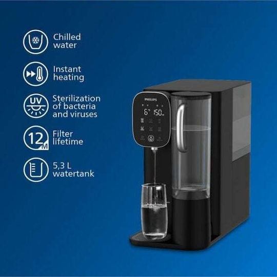 Philips Bottle Desktop Water Cooler with Cold Water Flow 1lt/h