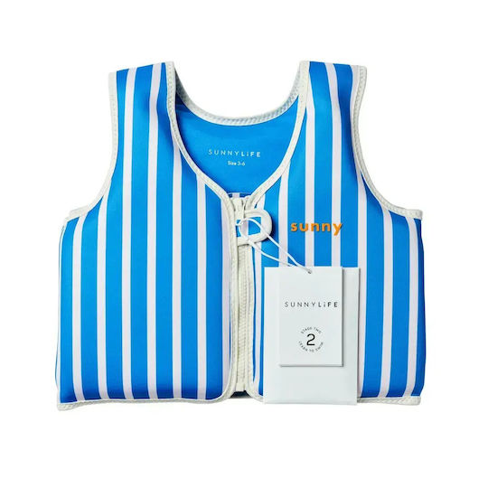 Детски Спасителен Жилет Sunnylife Tino Tiger Син 3-6 Години