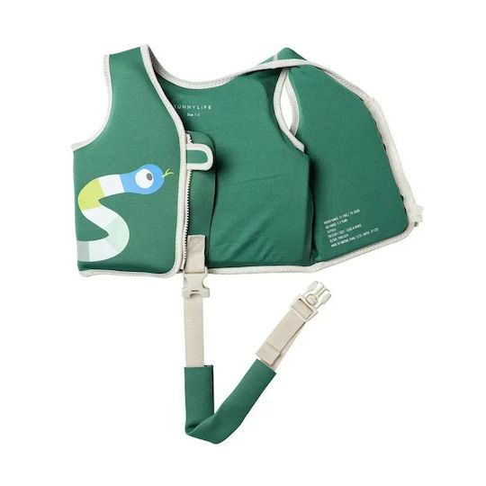 Kids' Swimming Vest Sunnylife Into Jungle Green 2-3 Years