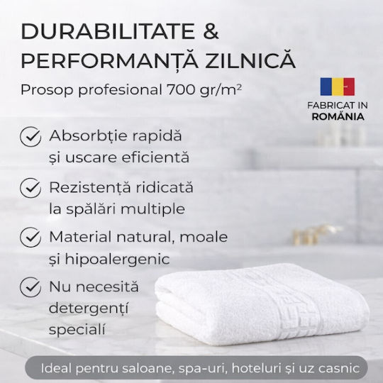 Pucioasa Hotel Hand Towel 50x30 cm White
