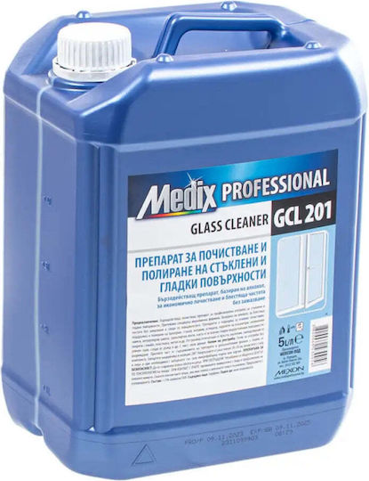 Medix Professional Καθαριστικο Τζαμιων 5lt Gcl 201 Μπλε