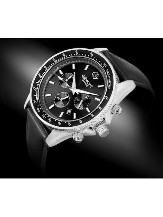 Giewont Battery Watch with Leather Strap