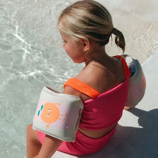 Μπρατσάκια Ροδάκινα Kids Floaties Poppy Peach Pink Stripe
