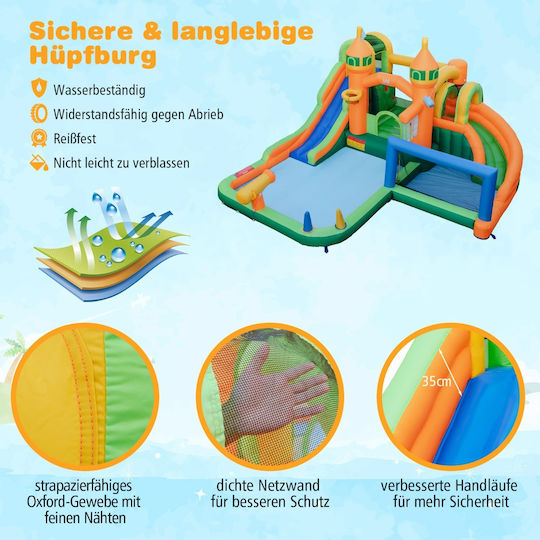 Costway Mit Kletterfläche Mehrfarbige Rutsche