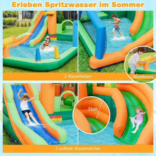 Costway Mit Kletterfläche Mehrfarbige Rutsche