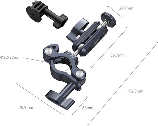 Smallrig 4191 Clamp Τιμονιού Action Κάμερες