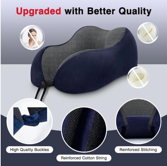 Ταξιδιού Μαξιλαράκι Ταξιδίου Memory Foam Μπεζ