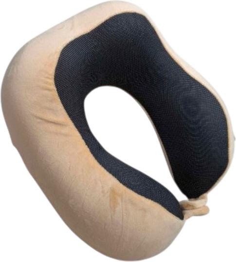 Ταξιδιού Μαξιλαράκι Ταξιδίου Memory Foam Μπεζ