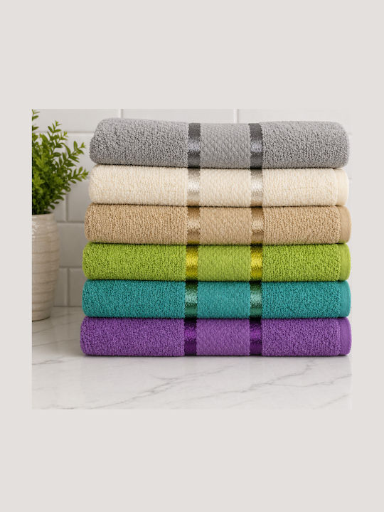Kotonia Home Prosop De Față 50x90cm Multicolor 6 Bucăți Greutate 400gr/m²
