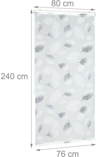 Relaxdays Cortină De Duș Rola Gri