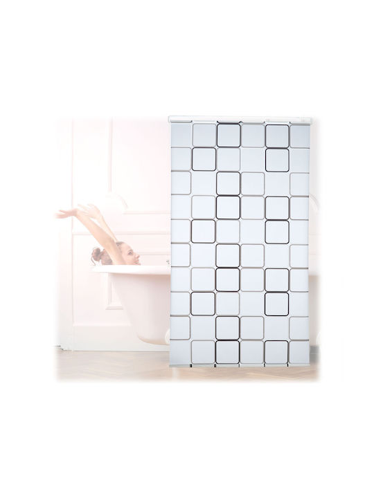 Relaxdays Shower Curtain Roller Transparent