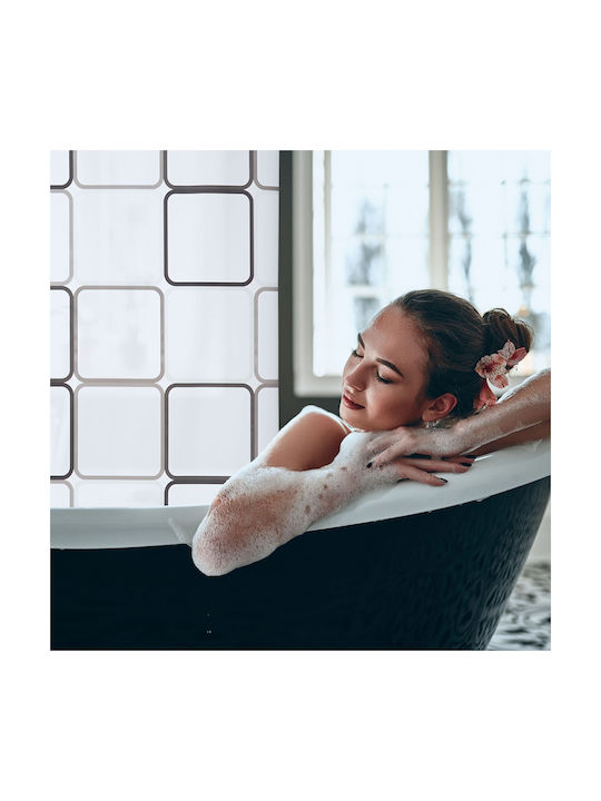 Relaxdays Cortină De Duș Rola Transparentă