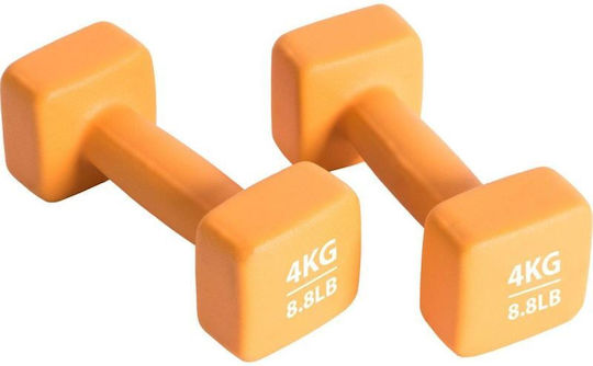 Pure2Improve Барбели от Неопрен 1 x 4 кг