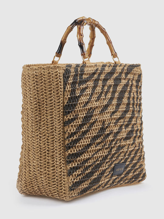 Verde Verde Korbweide Strandtasche Grüne