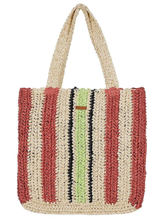 Protest Wicker Beach Bag Beige