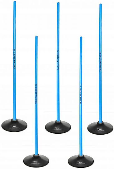 Slalom Obstacle Course 100cm Poles + 1.5kg Base Blue