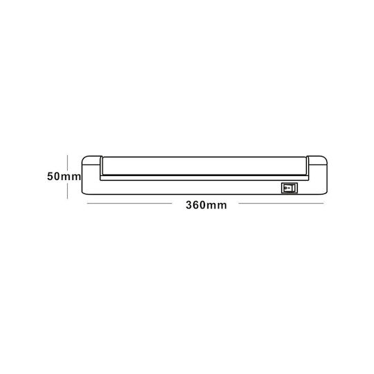 Aca Lumină Sub-Dulap Bucătărie LED 7W cu Cu Întrerupător 30cm.