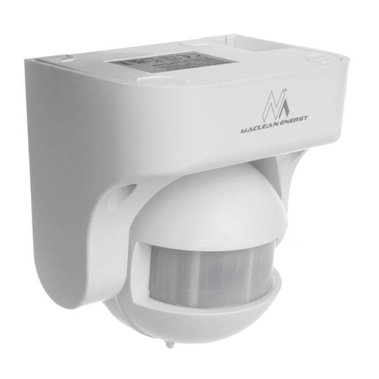 Maclean Energy Wired Infrared Motion Sensor 180° Detection Angle Scope 12m MCE358
