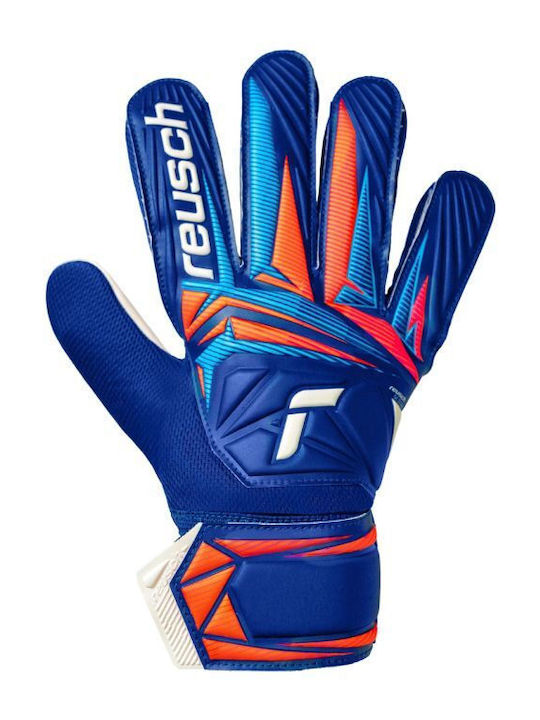 Reusch Reusch Attrakt Starter Solid Jnr Γάντια Τερματοφύλακα Παιδικά Μπλε