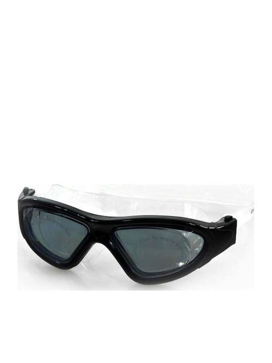 Crowell Swimming Goggles Adults with Anti-fog Lenses Black