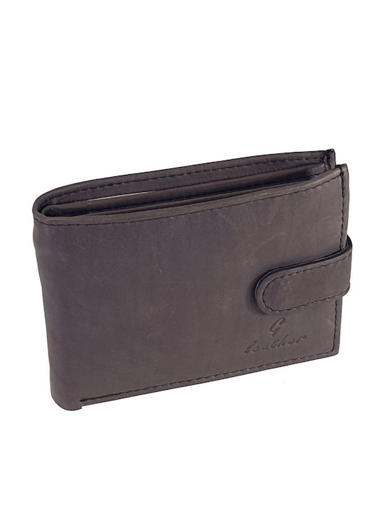 Leather Men's Travel Wallet With RFID Brown