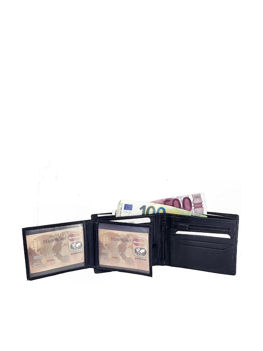 Δερμάτινο Ανδρικό Πορτοφόλι με RFID Μαύρο