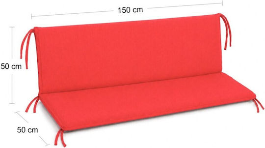 Pucioasa Perna Swing Cushion Pentru Scaune De Grădină Cu Spătar Roșu 50x150cm