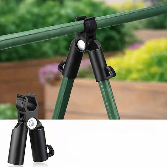 Set 10 Araci Conectori Pentru Grădină Zola Tip A 9 Mm Plastic Durabil Metal Negru