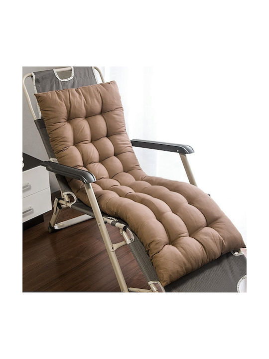 Μαξιλάρι Ξαπλώστρας με Πλάτη Brown 50x165εκ.
