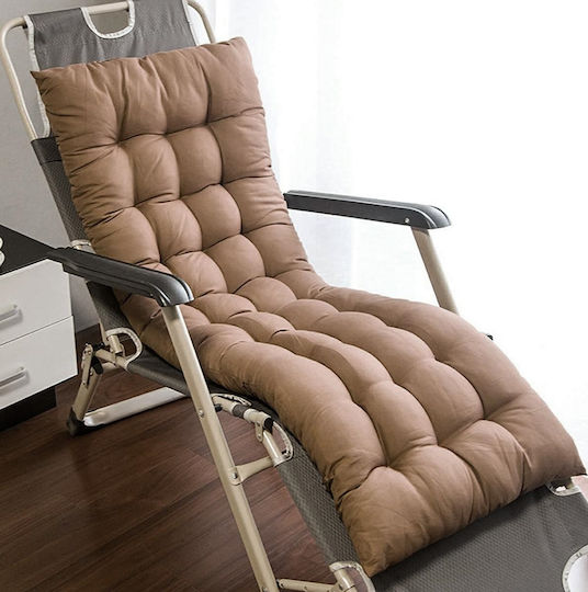 Μαξιλάρι Ξαπλώστρας με Πλάτη Brown 50x165εκ.