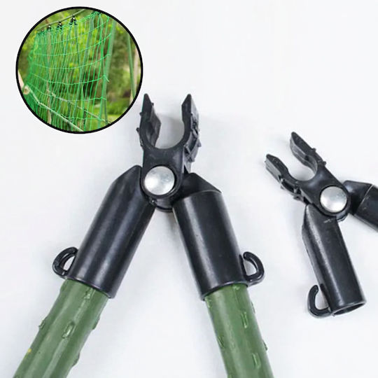Set 10 Araci Conectori Pentru Grădină Zola Tip A 9 Mm Plastic Durabil Metal Negru