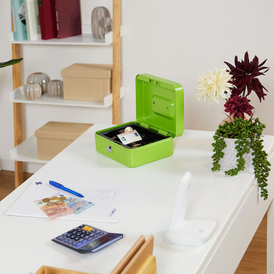 Cutie de Bani Monede Bancnote Relaxdays 8,5 X 20 X 17 Cm Verde