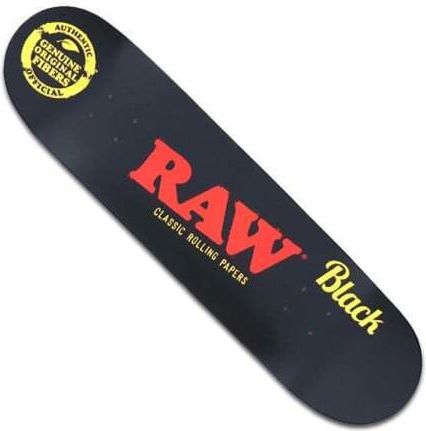 Raw Скейтборд Къса дъска Черен