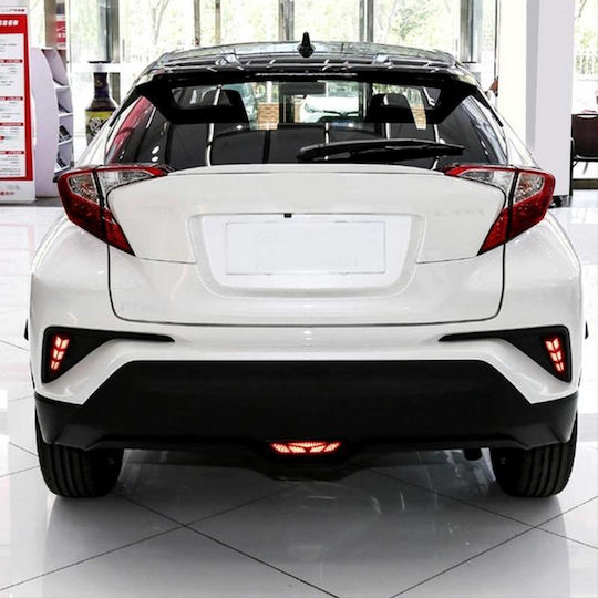 Rear Fog Lights Toyota C-HR 2016-2019 Full Led Bar Dynamic Black 2 Pieces